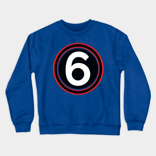 Six 6 Crewneck Sweatshirt by Redroomedia